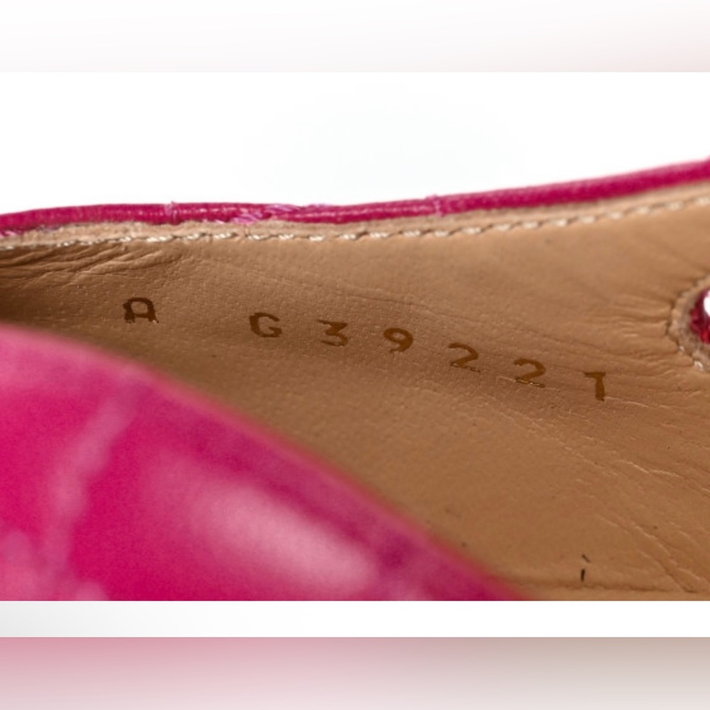 New CHANEL Fuchsia and Black Quilted Slingback Lambskin Flats 37/7 - Picture 5 of 16